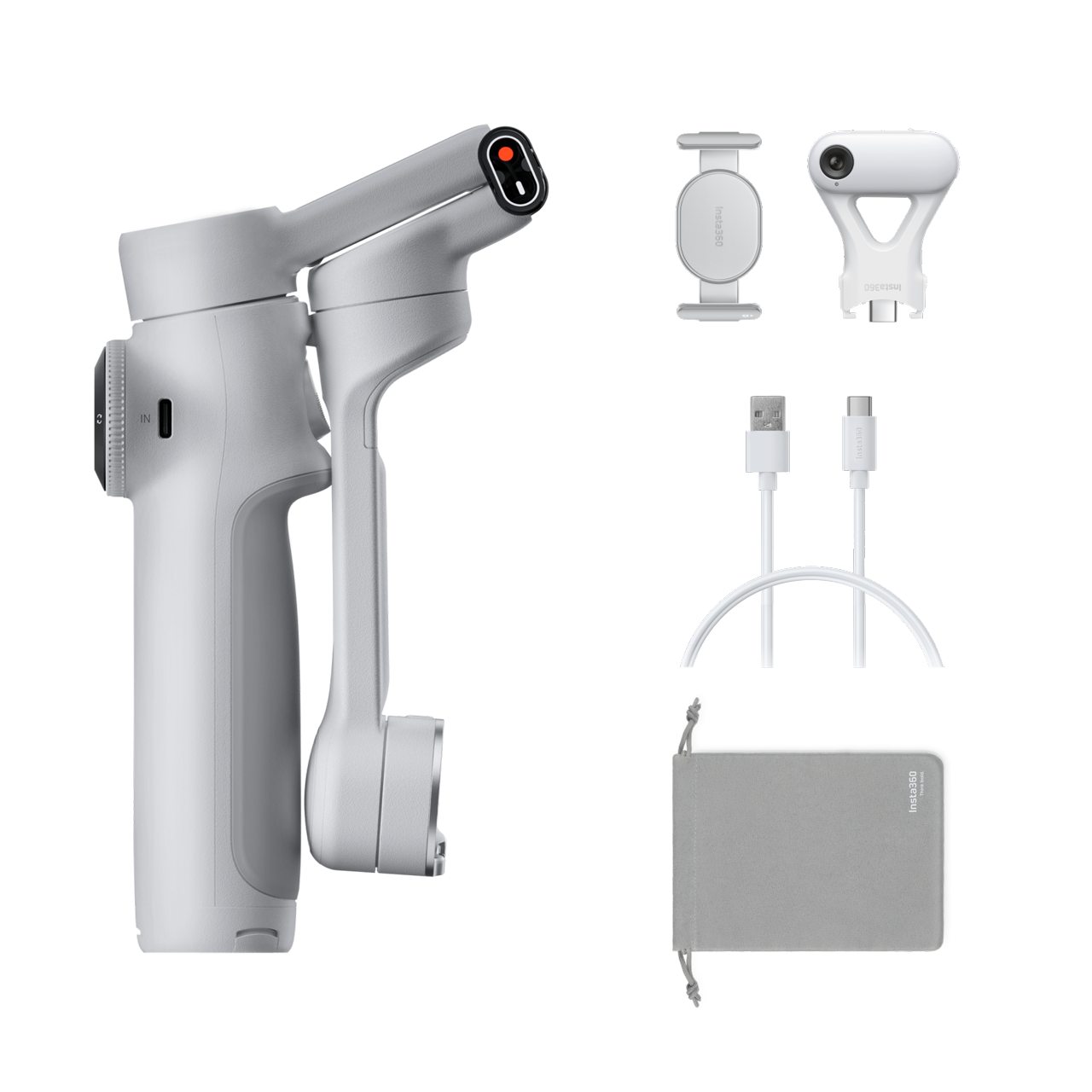 Insta360 Flow 2 AI Tracker Bundle zawartość zestawu