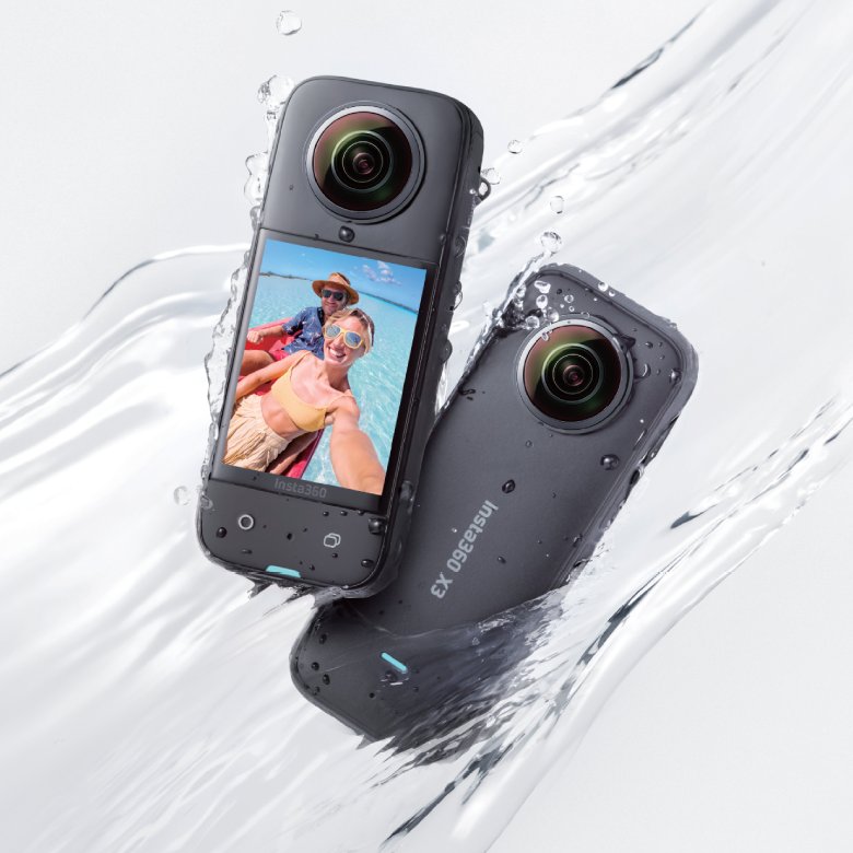 Insta360 X3 Action Camera 5.7K 360 4K/30 72MP Photo Live Streaming