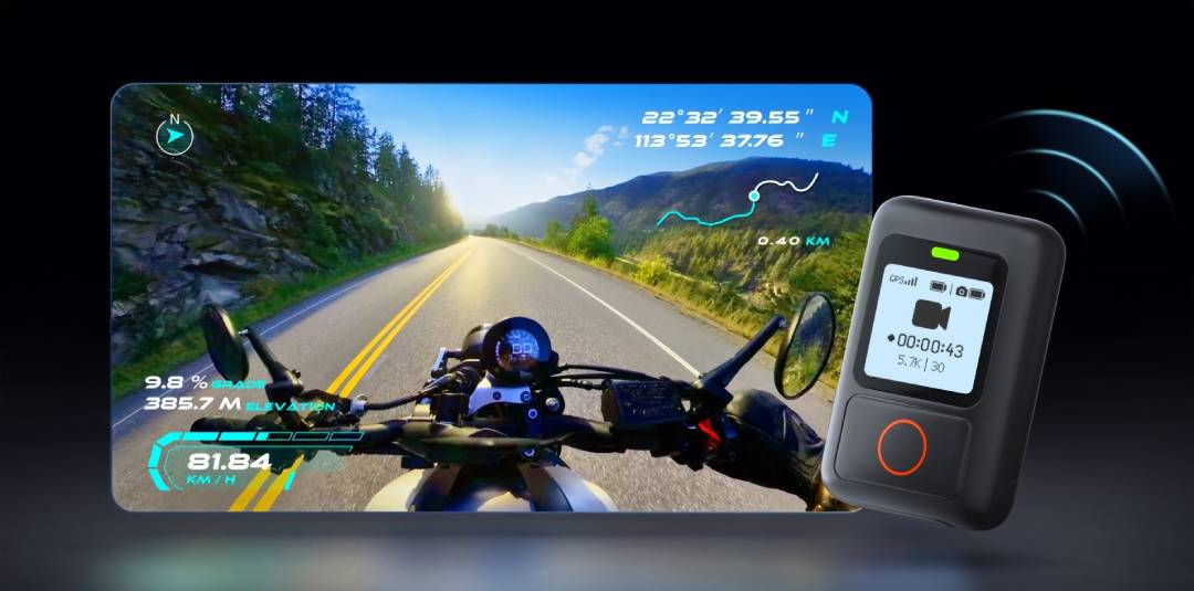 Pilot GPS i kierownica motocykla